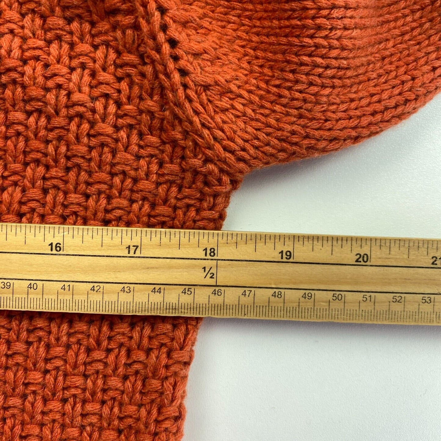 LA MARTINA Orange Knitted Full Zip Sweater Jumper Size 3 / M