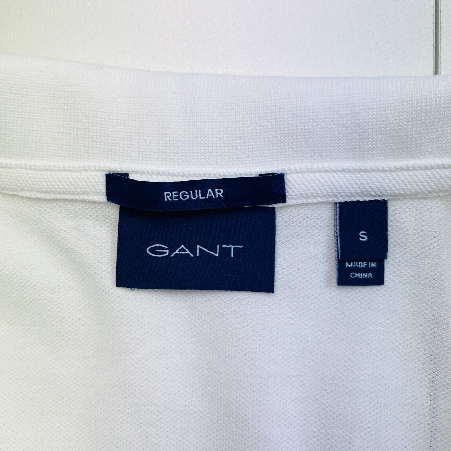 GANT White Original Regular Pique Rugger Polo Shirt Size S