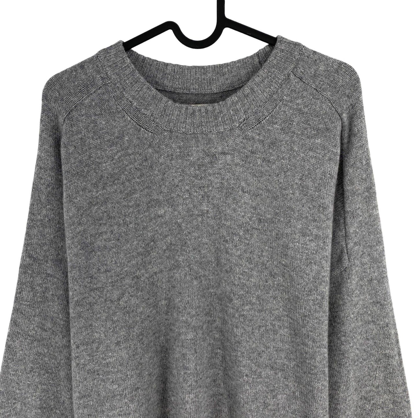 GANT Women Grey Cashmere Crew Neck Sweater Jumper Size XL