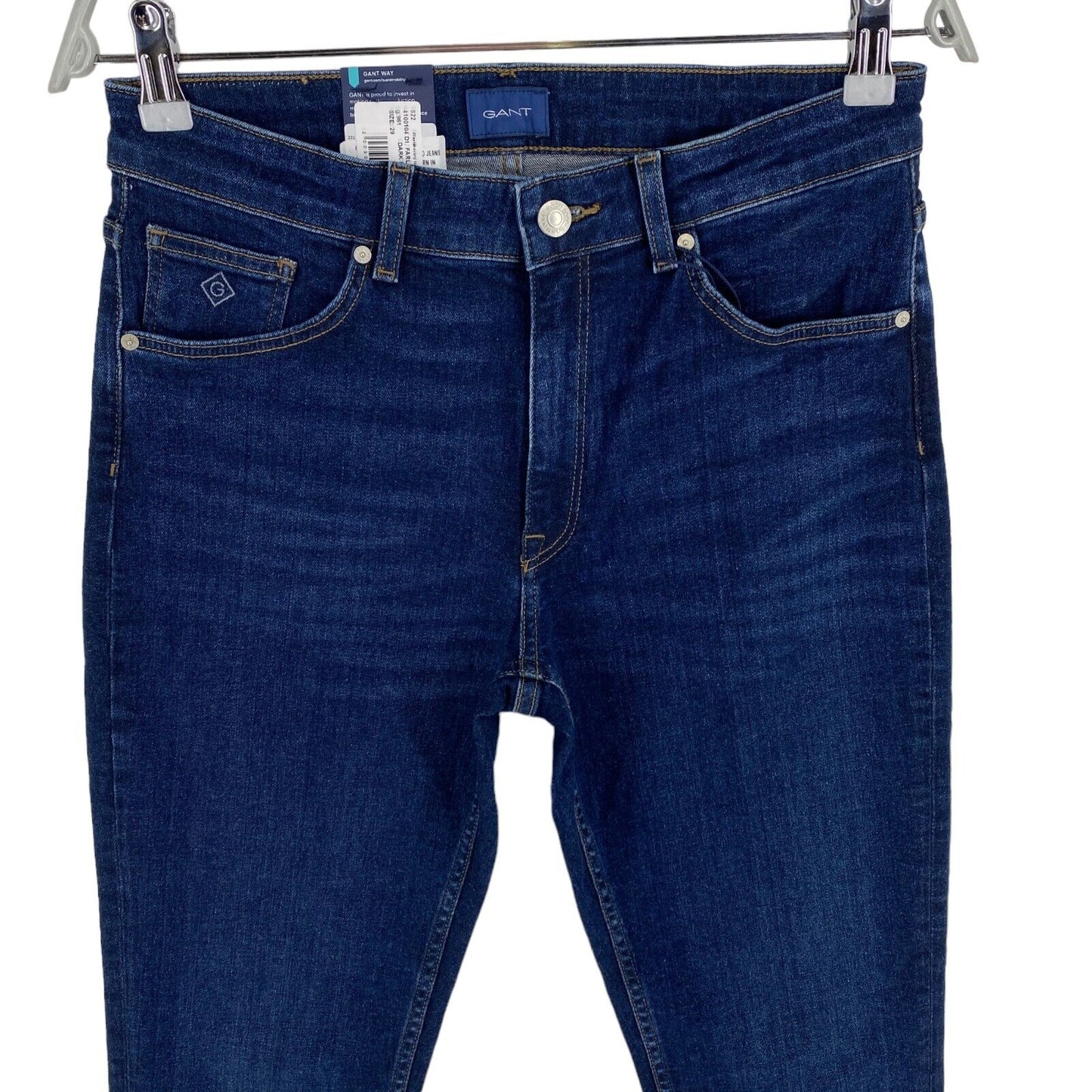 GANT Dunkelblaue FARLA verkürzte Slim Fit Jeans Größe W29