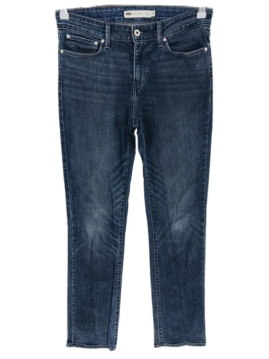 Levi's Demi Curve Damen Jeans mit mittelhohem Bund und gerader Passform, Dunkelblau, Größe W29 L34