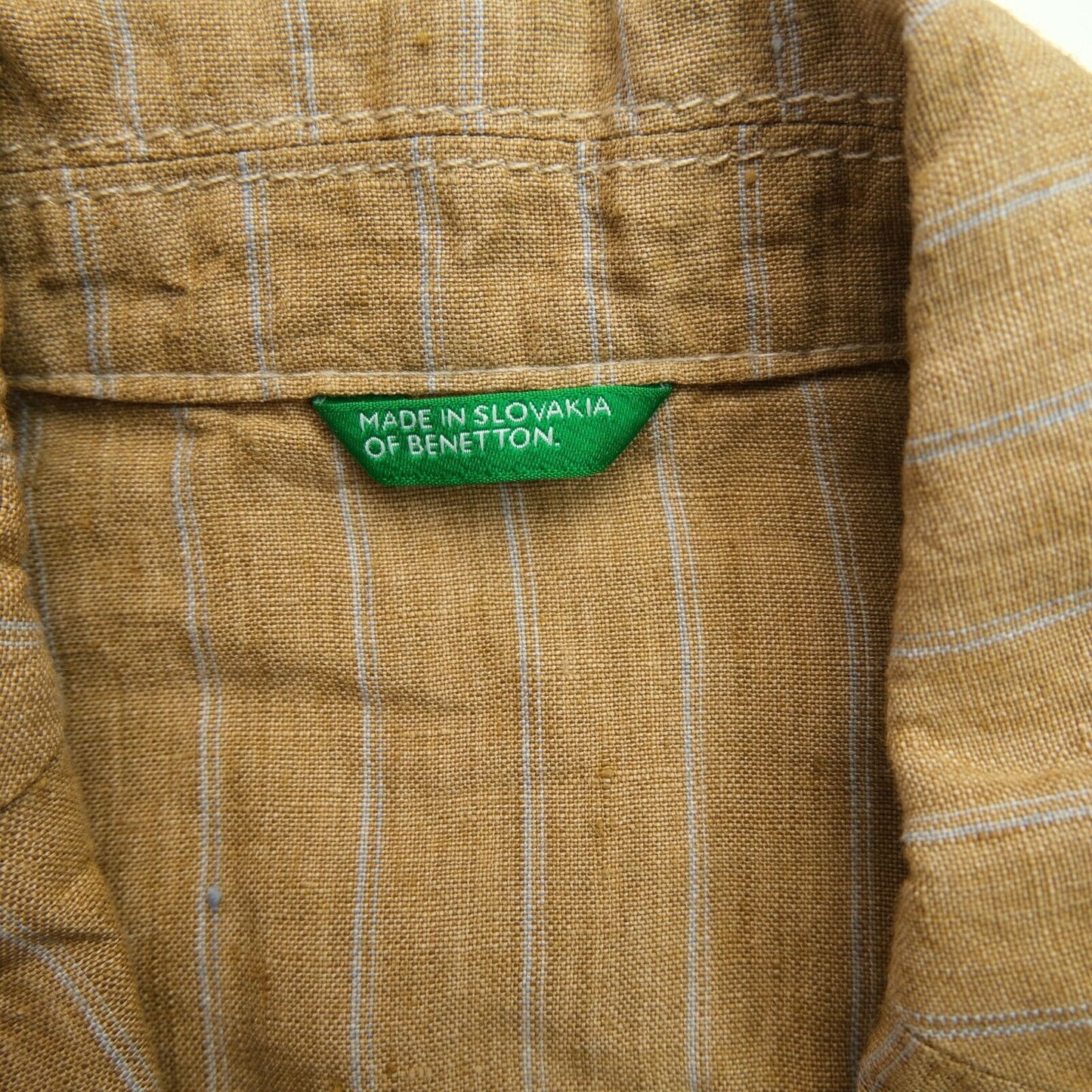 United Colors of Benetton Brown Striped Jacket Size IT 40 EU 34 UK 8 US 4