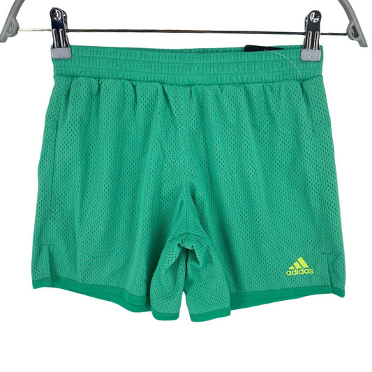 Adidas Boys Green Athletic Shorts Size 10 -12 Years