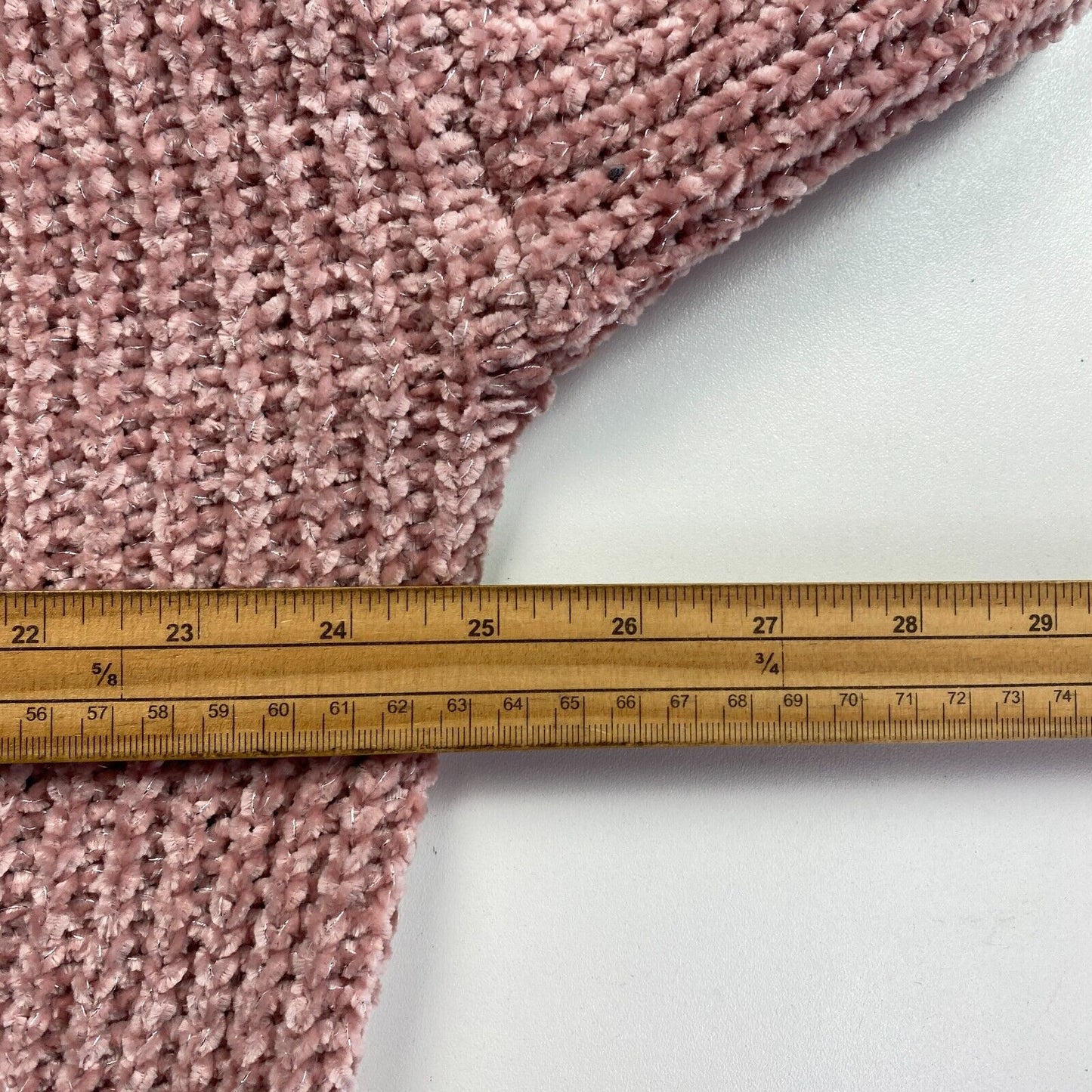 LOLA LIZA Rosa Strickpullover mit Rundhalsausschnitt, Größe 2XL XXL