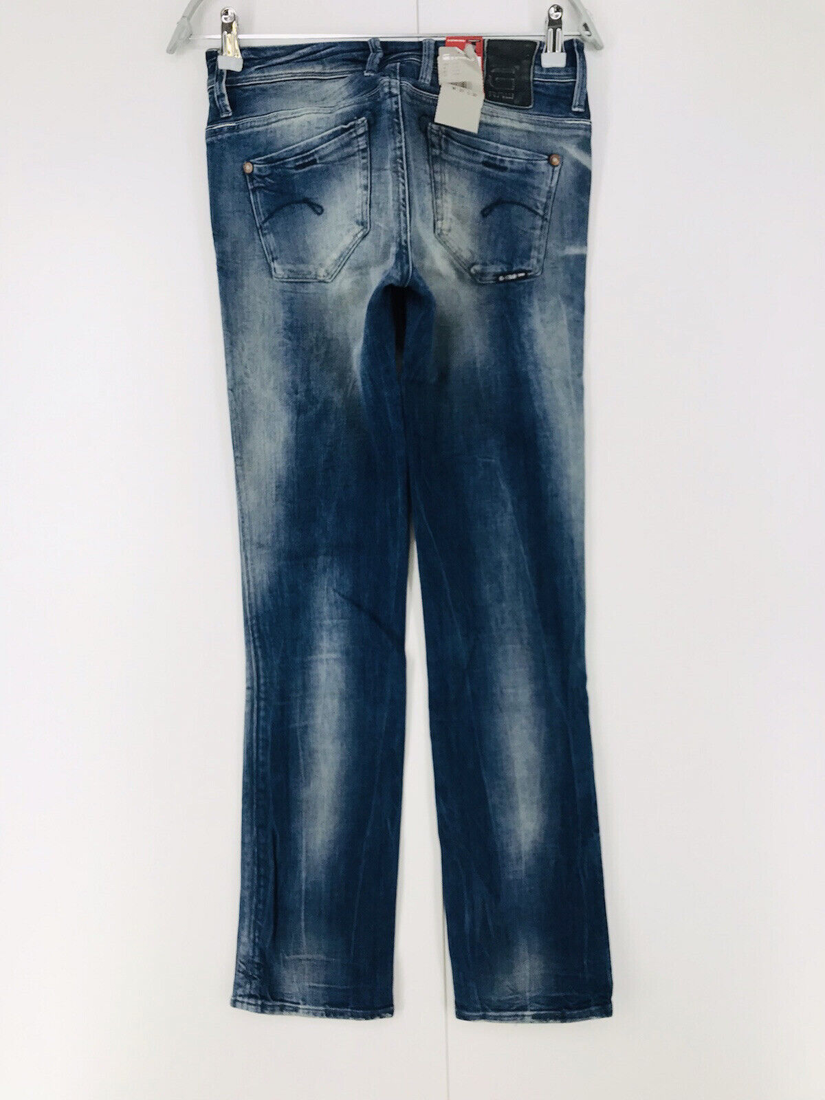 G-STAR RAW NOVA femmes bleu taille moyenne coupe droite régulière W27 L32