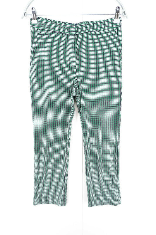 GANT Green Check Pants Trousers Size EUR 34 UK 6 US 4