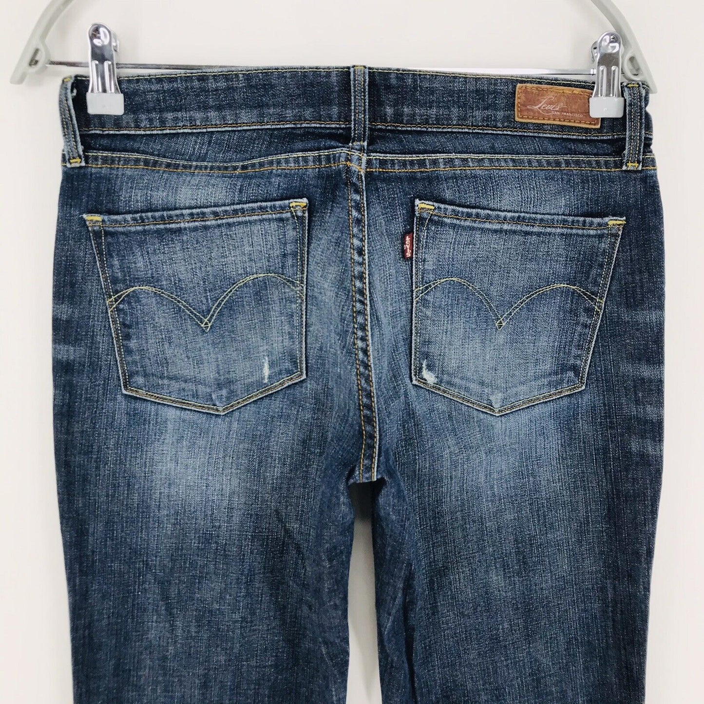 Vintage Levi's Demi Curve Women Blue Regular Straight Fit Jeans Size W27 L34