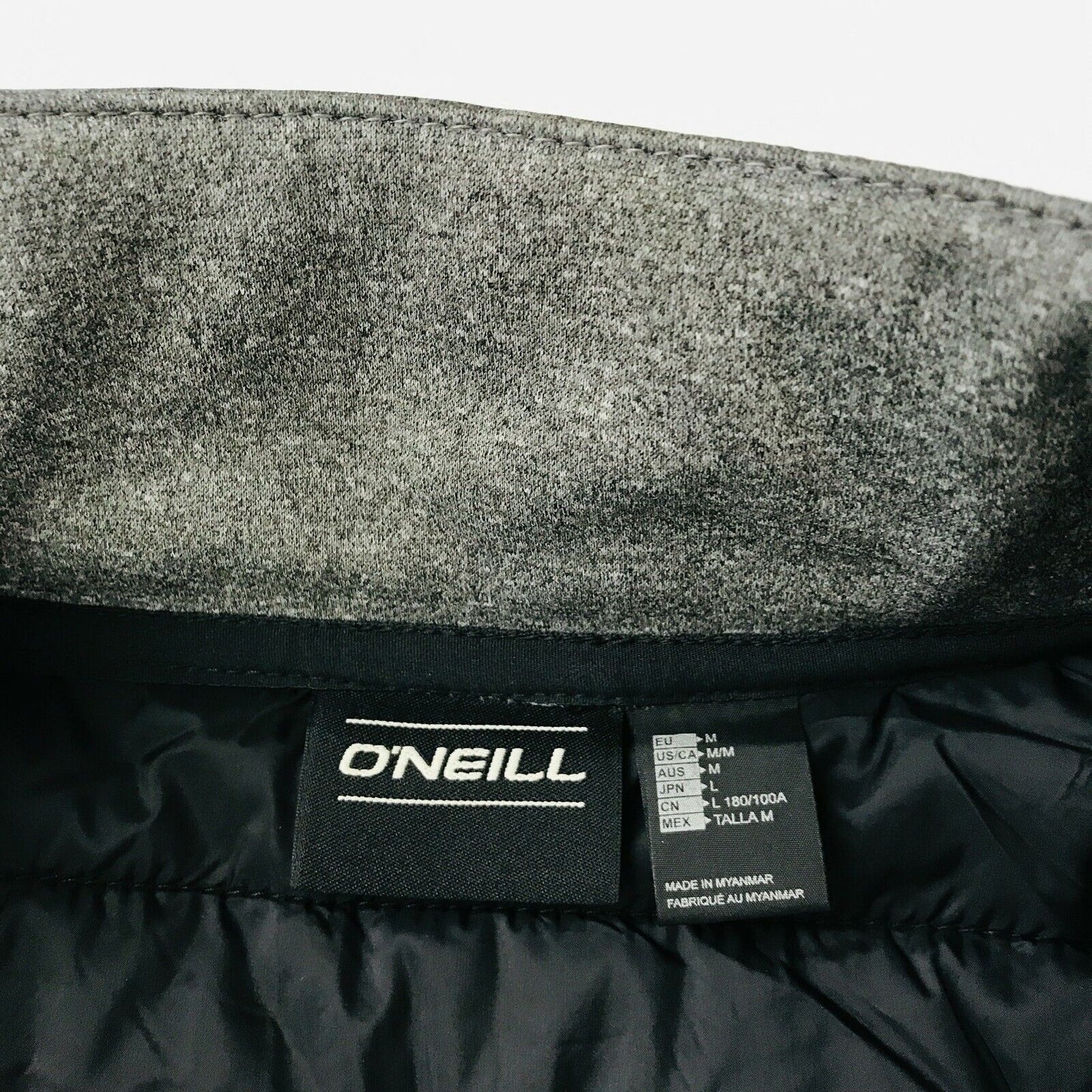 O'Neill X-Kinetic Full Zip Grey Padded Jacket Size M