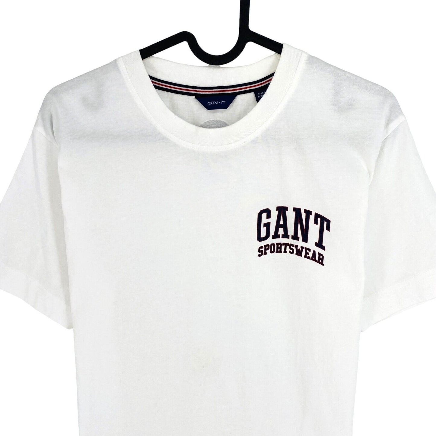 GANT Boys White Crest Shield Crew Neck SS T Shirt Size 16 Years 176 cm