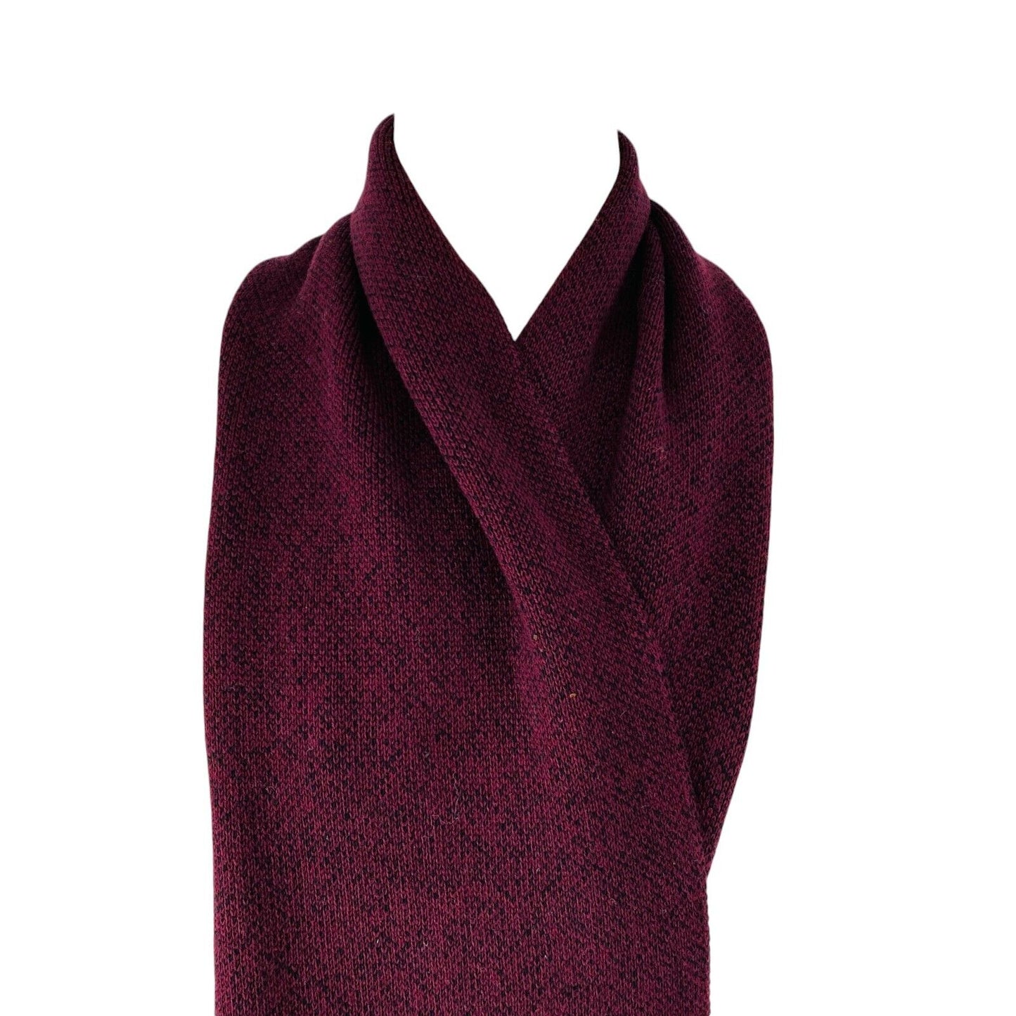 CAMEL ACTIVE Mens Dark Red Cotton Knit Scarf Shawl One Size