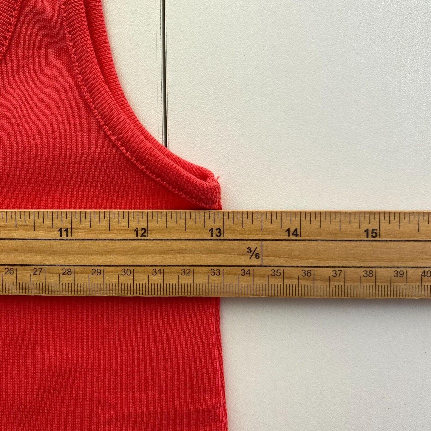 GANT Red 1x1 Rib Tank Top Size XS