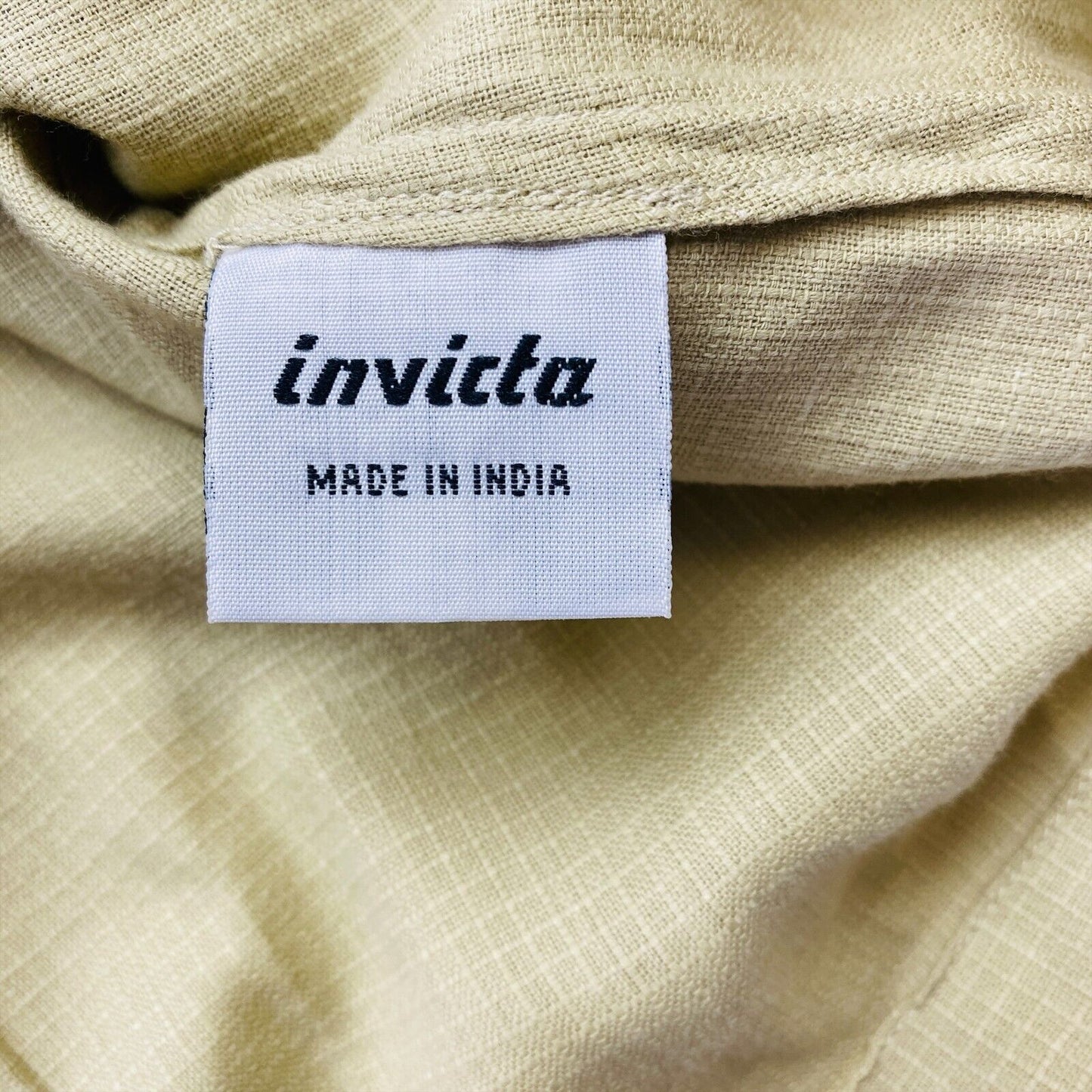 Invicta Beige Bluse, ärmellos, mit Kragen und Knopfleiste, 100 % Baumwolle, Größe S