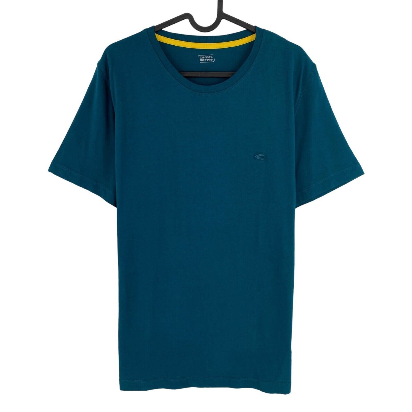 CAMEL ACTIVE Blaues T-Shirt mit Rundhalsausschnitt, Größe M