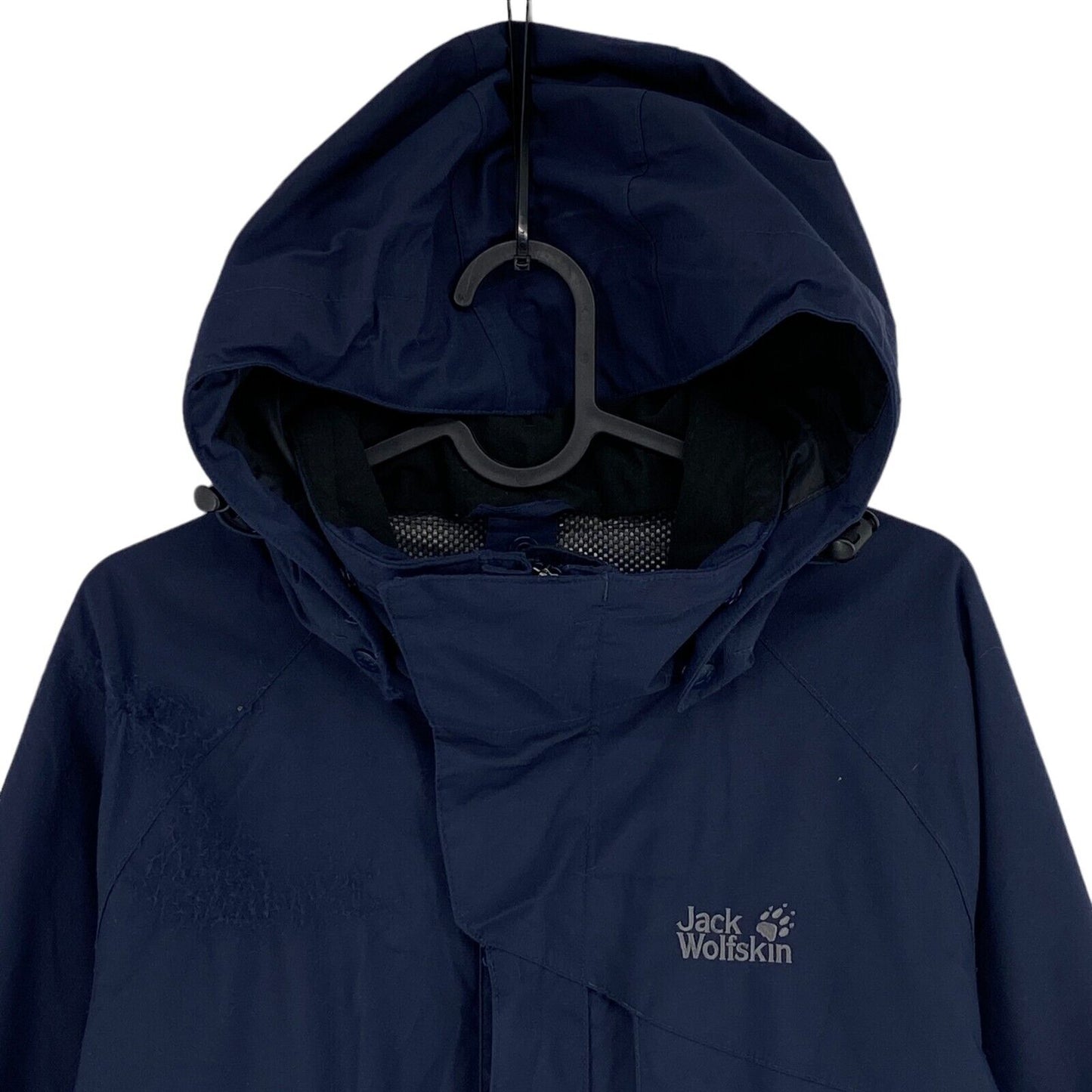 Jack Wolfskin Texapore Navy Blue Hooded Jacket Coat Size S