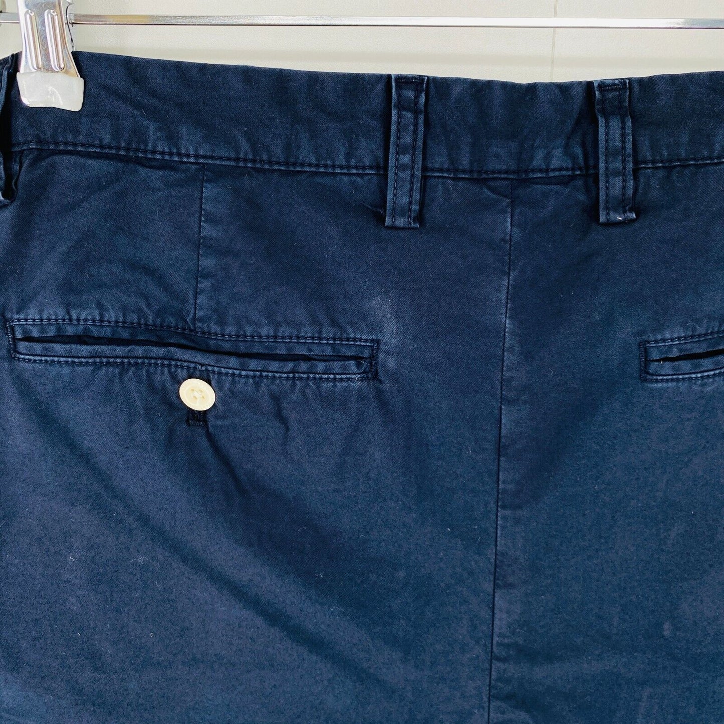 GANT Dark Blue Mens Regular Fit Chino Shorts Size W33