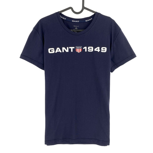 GANT Navy Blue Retro Shield Crew Neck T-Shirt Top Size S