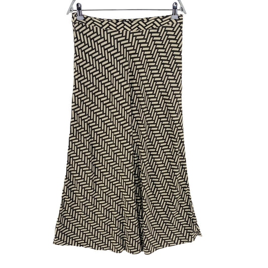 RRP €164 GANT Brown Geometric A Line Skirt Size EU 36 UK 8 US 6