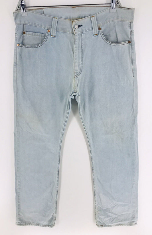 Vintage Levi's 506 Light Blue Regular Straight Fit Jeans Size W36 L30