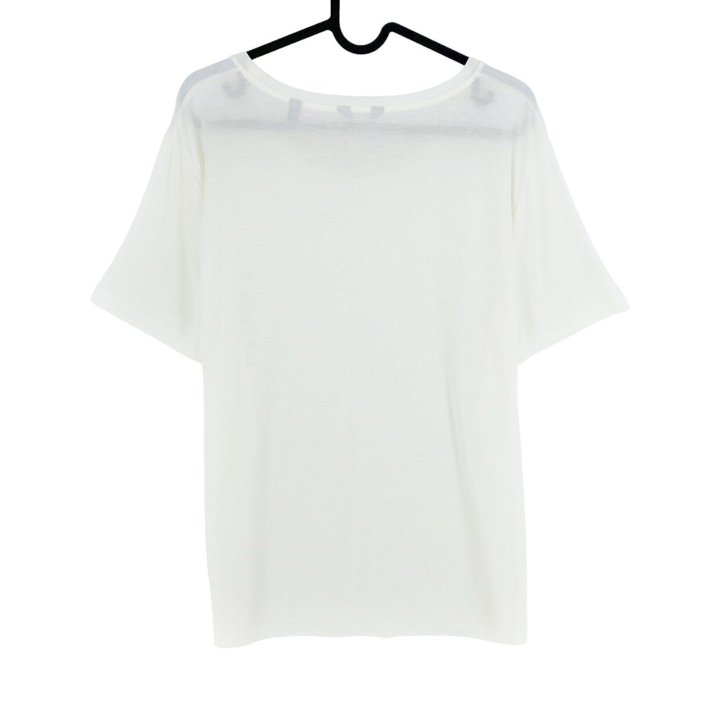 GANT T-shirt léger à col rond blanc Taille L