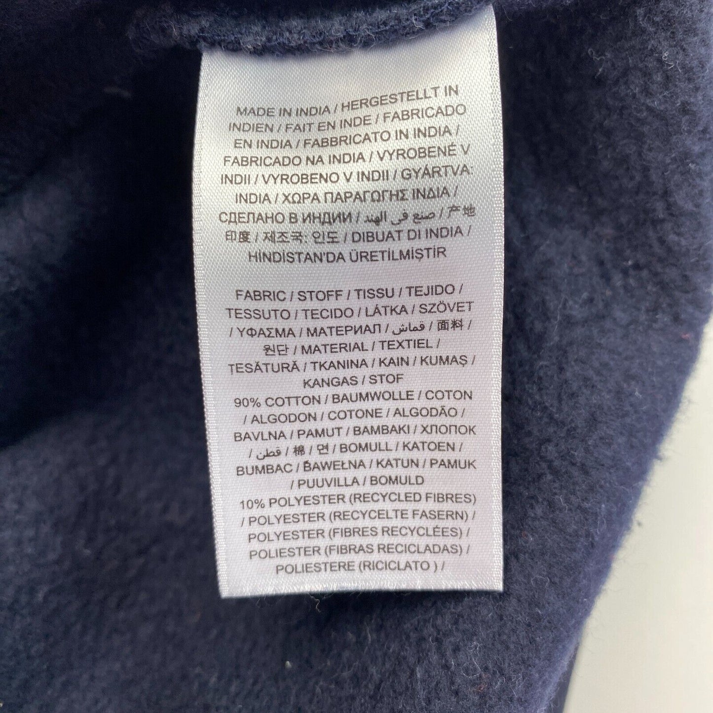 GANT Marineblauer Pullover mit Rundhalsausschnitt und Retro-Logo, Größe XL