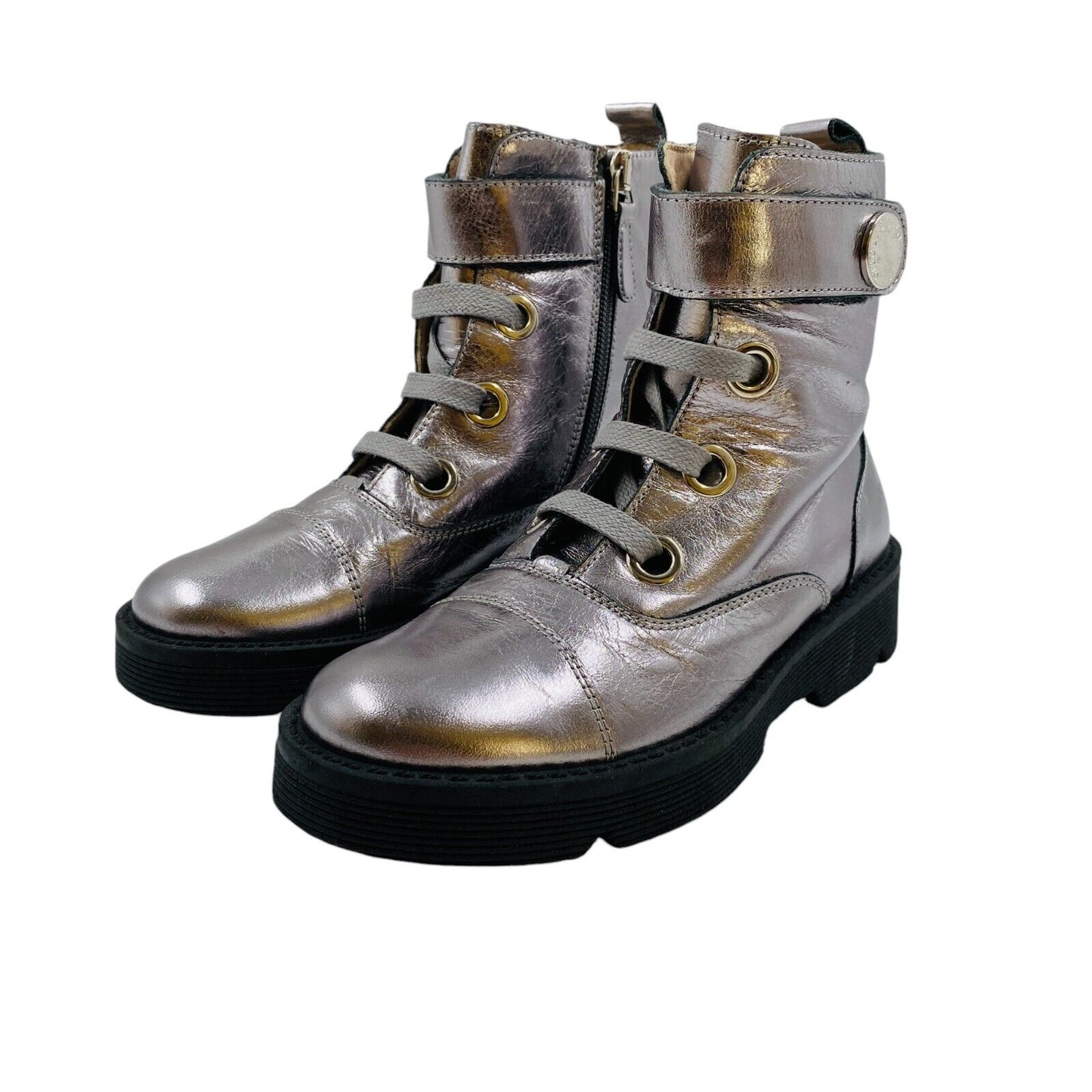 EMPORIO ARMANI Girls Silver Boots EUR 31 US 12.5 UK 11.5