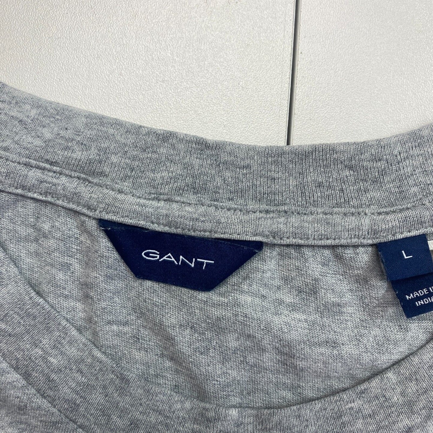 GANT Women Grey Archive Shield EMB Crew Neck Short Sleeves T Shirt Size L