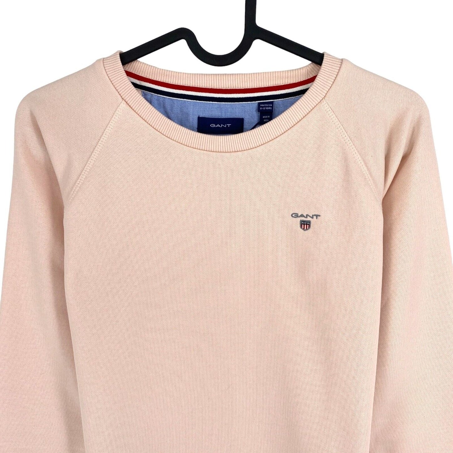 GANT Boys Silver Pink Original Crew Neck Sweater Size 11-12 Years 146/152 cm