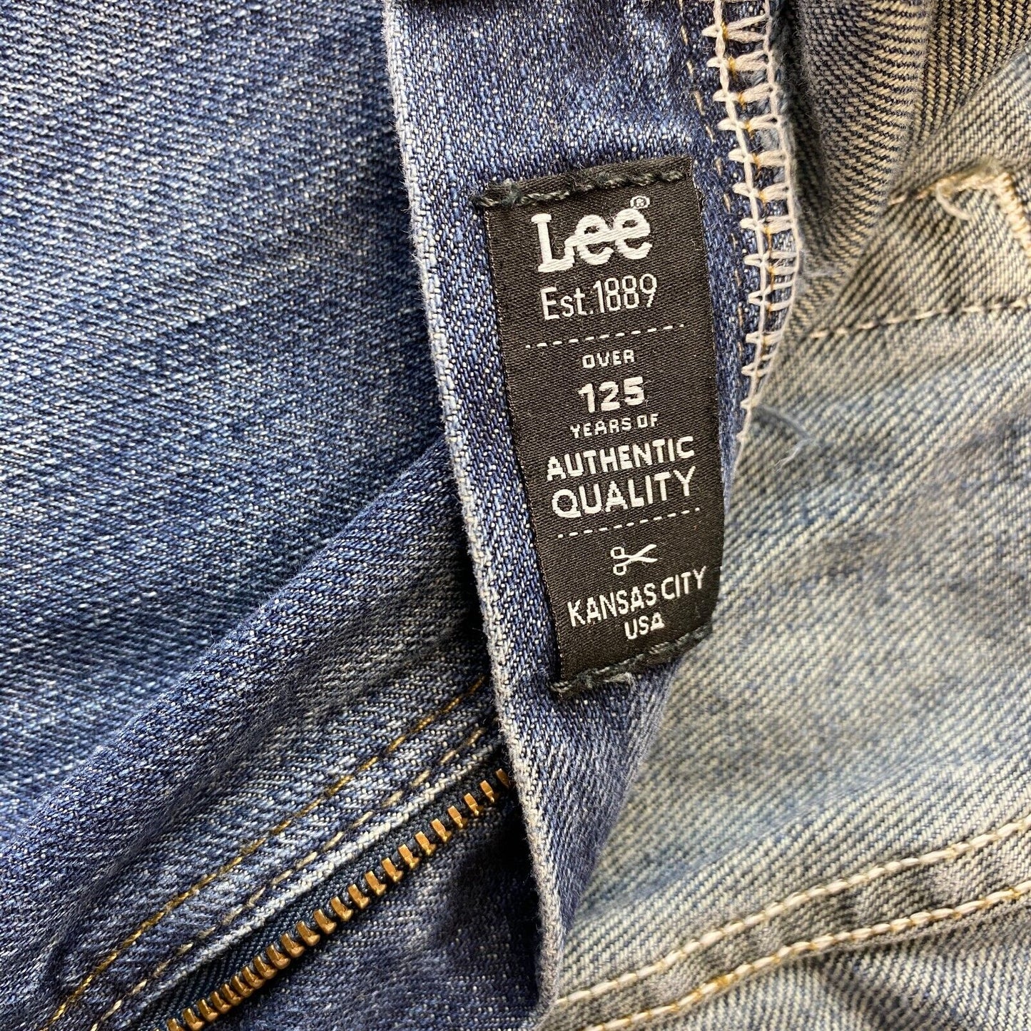 Lee Premium Select Blue Relaxed Straight Fit Jeans W40 L32