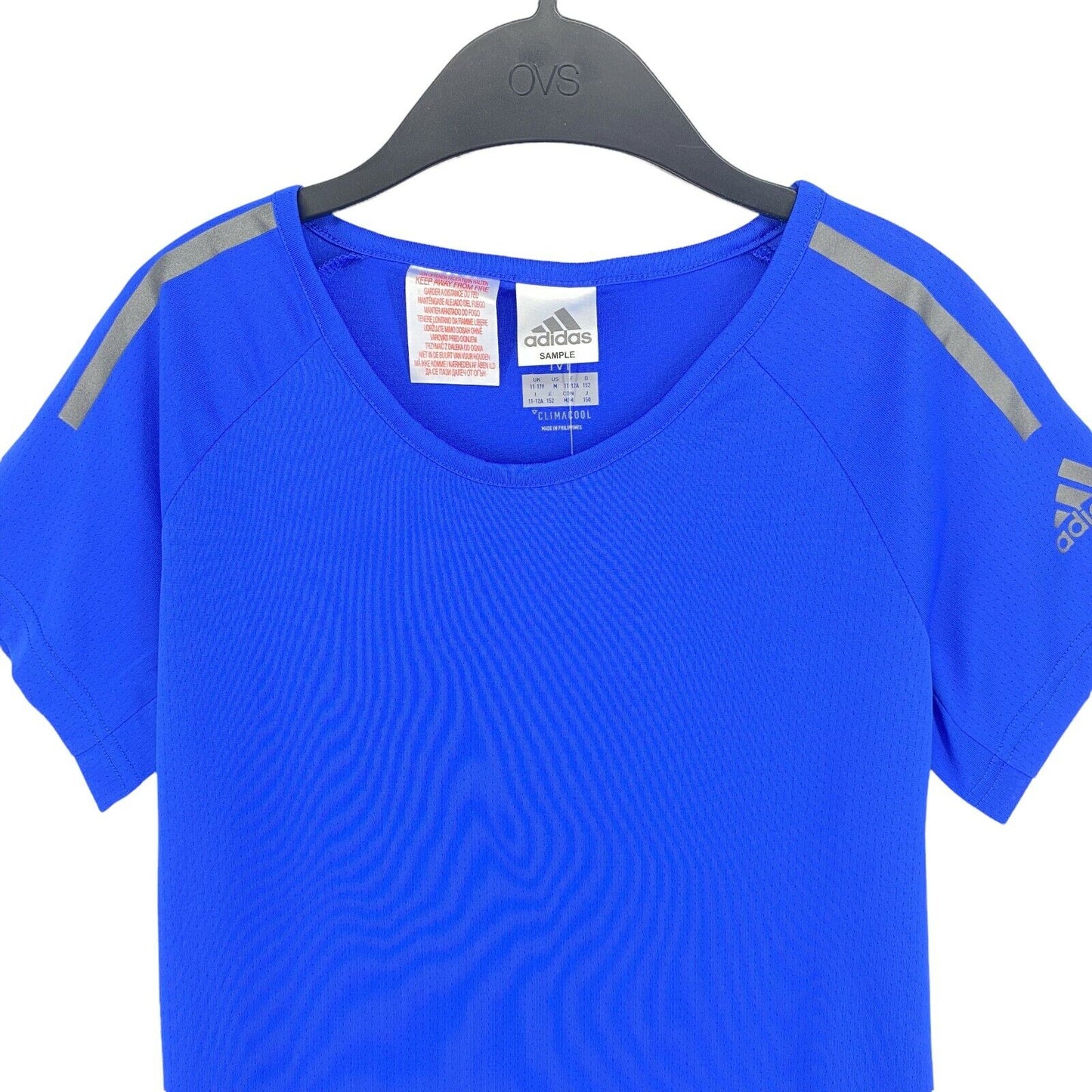 Adidas Climacool Blue Crew Neck T Shirt Size 11 - 12 Years