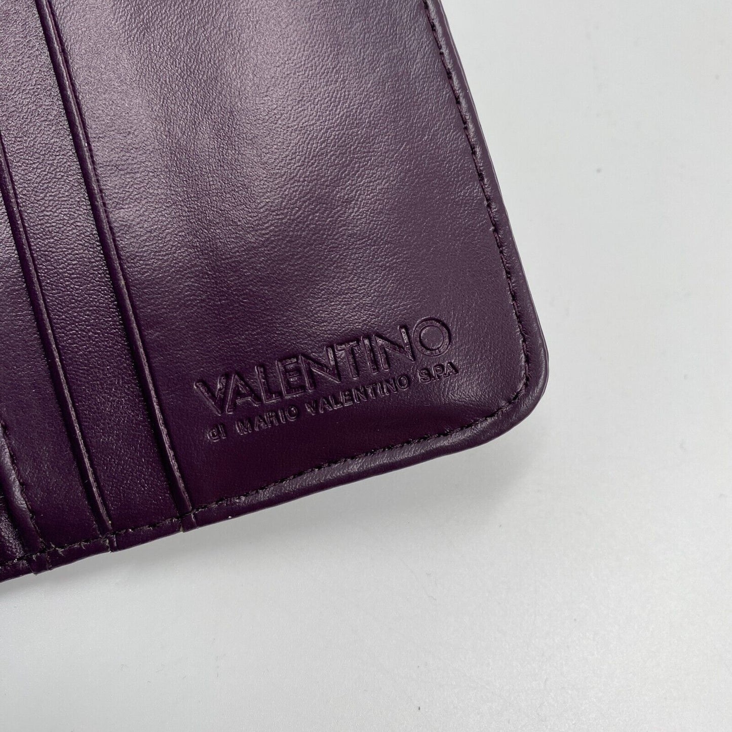 VALENTINO By Mario Valentino Women Dark Purple Eco Leather Wallet