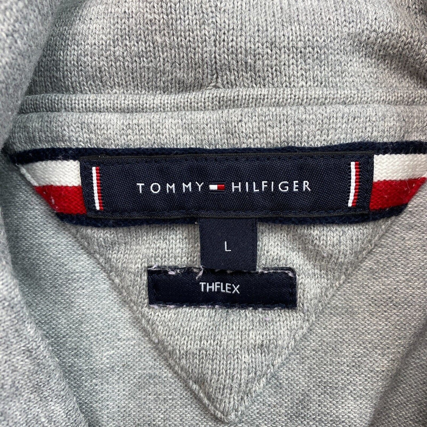 TOMMY HILFIGER Grey Hoodie Sweater Jumper Size L