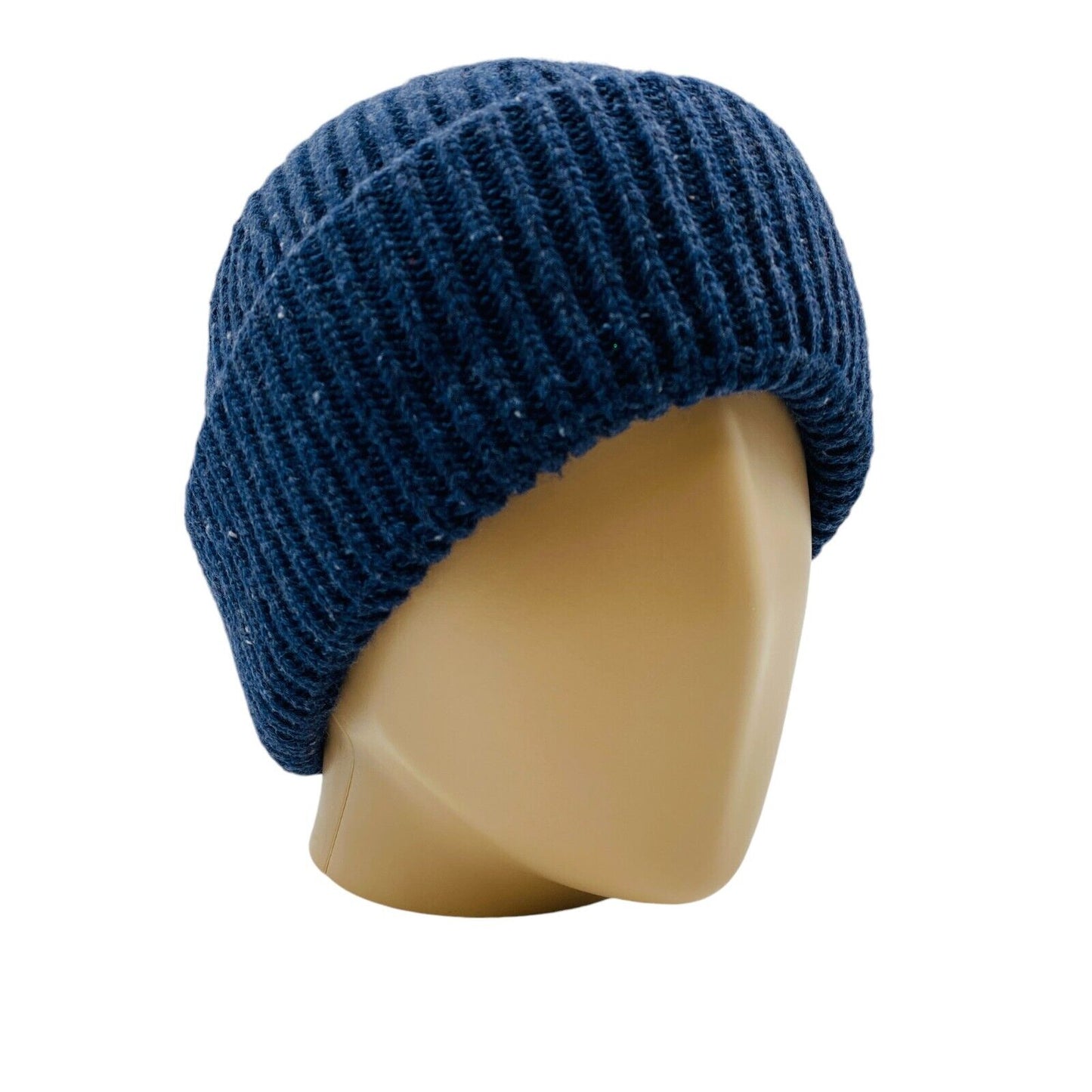 Camel Active Mens Dark Blue Wool Blend Beanie Winter Hat One Size