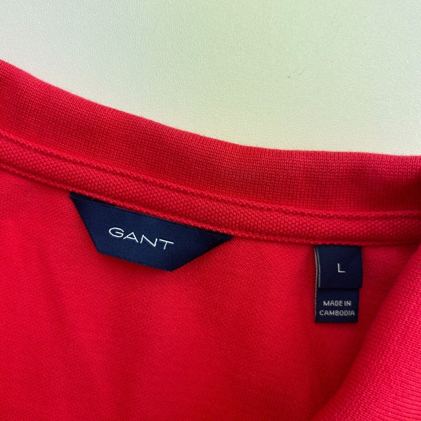 GANT Reddish Pink Original Pique Polo Shirt Size L