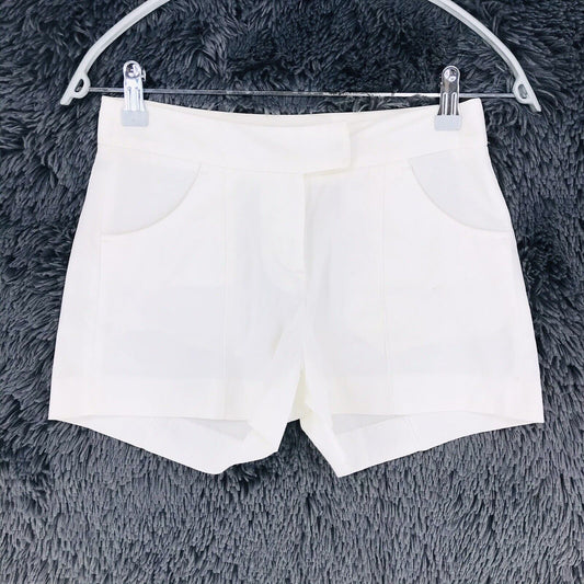 RRP €99 GANT Women White Hot Pants Shorts Size EUR 34 US 4 UK 8