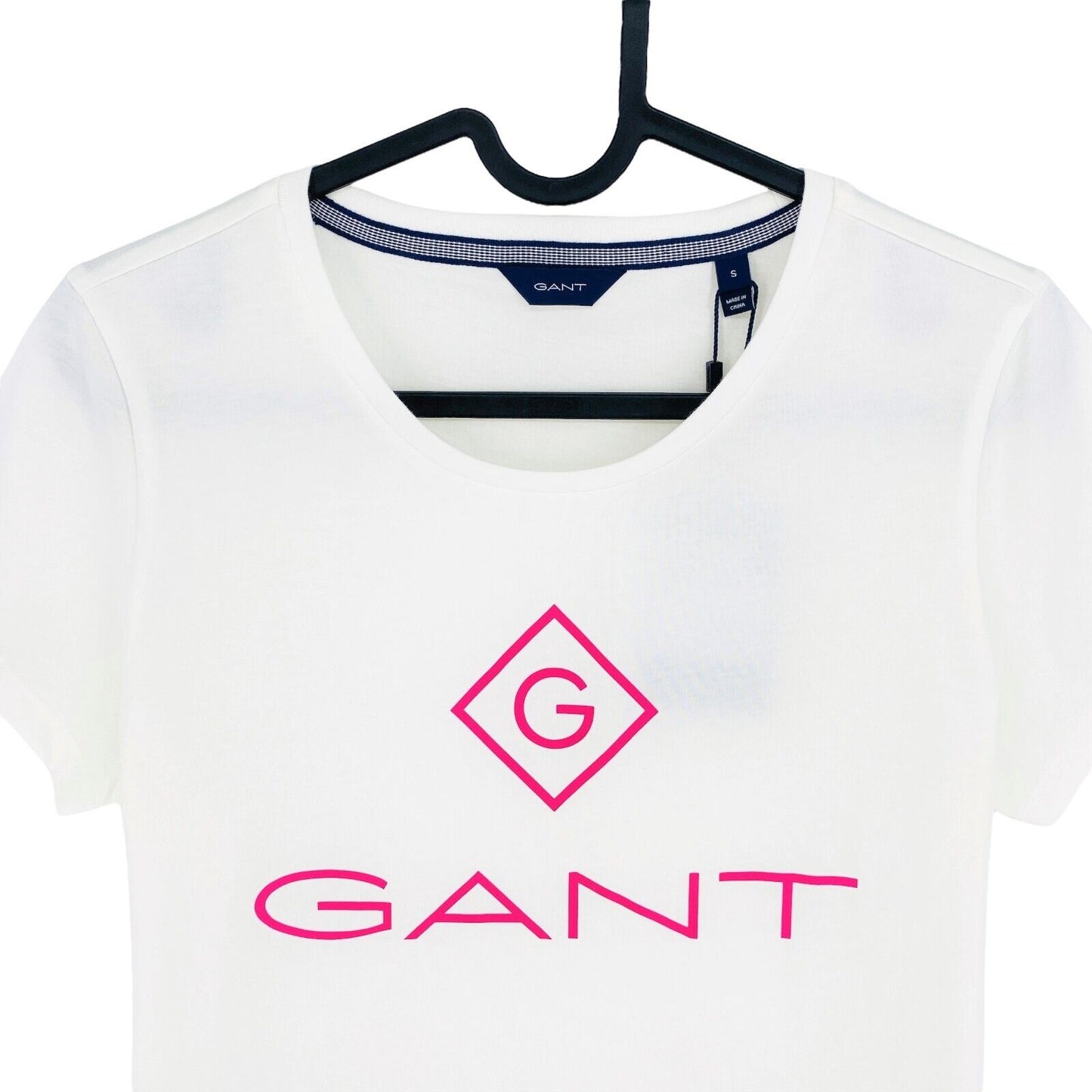 GANT T-shirt à col rond blanc couleur Lock Up taille S