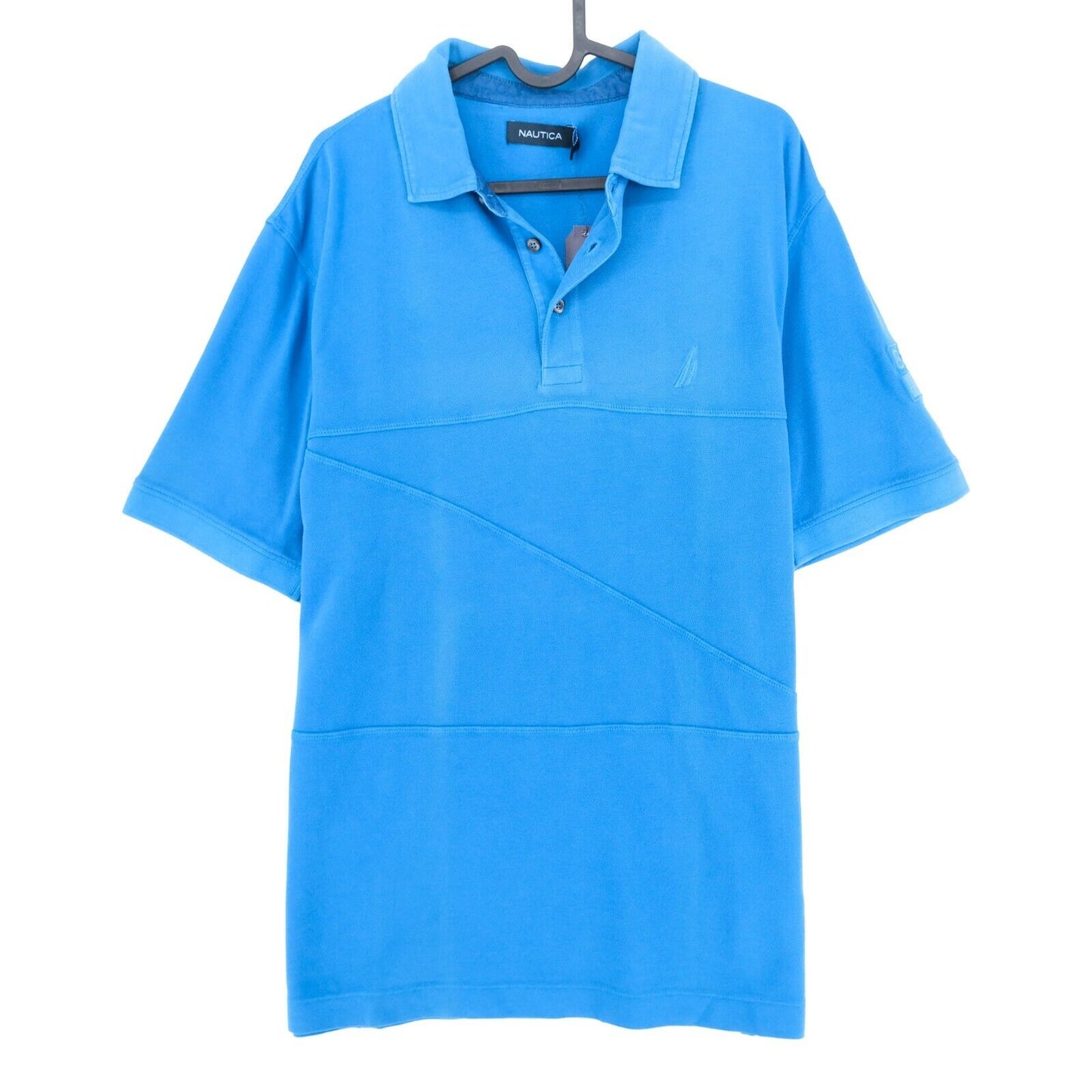 NAUTICA Blue Polo T Shirt Size L