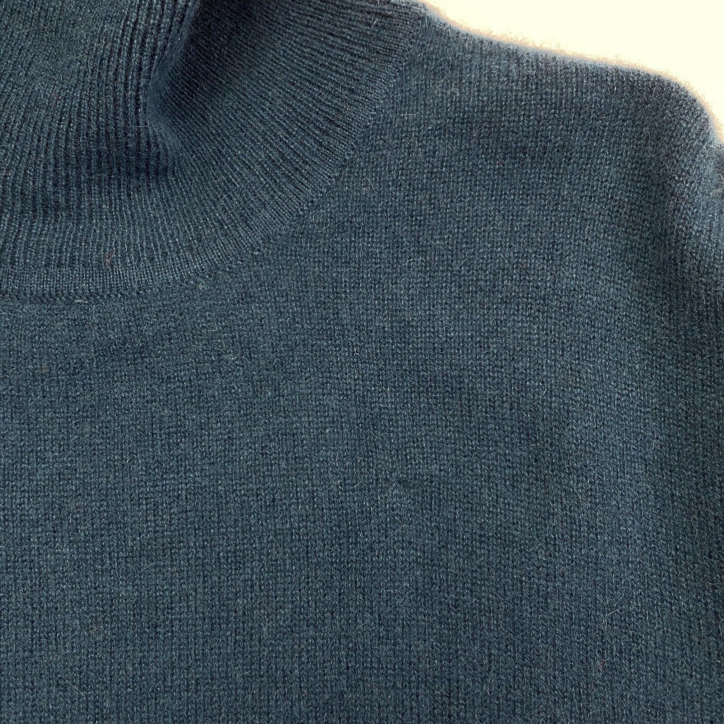 Authentic Cashmere Women Blue 100% Cashmere High Neck Sweater Pullover Size M