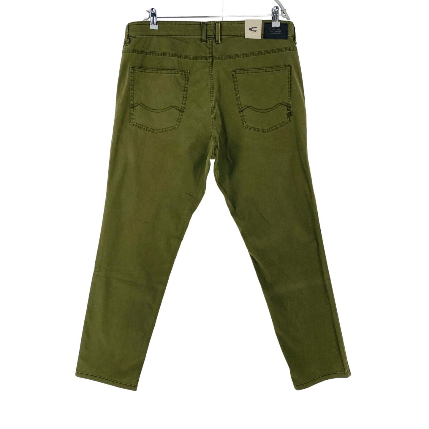 Camel Active WOODSTOCK Dark Green Relaxed Straight Fit Jeans Trousers W40 L32