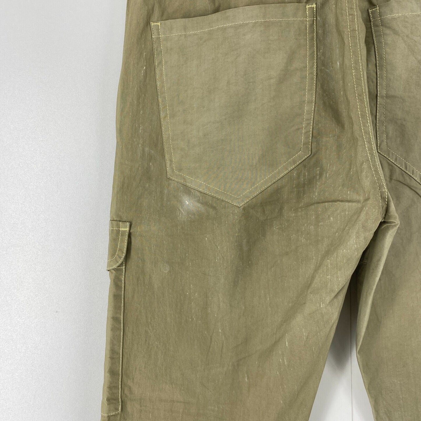 DIESEL URSULA Women Khaki Green Regular Fit Cargo Trousers Size EUR 40