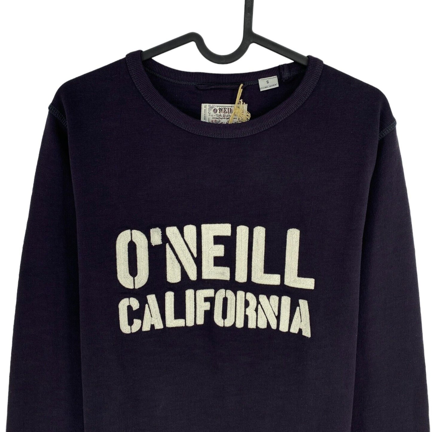 O'Neill Navy Blue Slub Crew Neck Sweater Pullover Size S