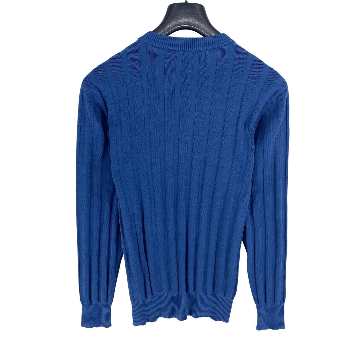 Trussardi 100% Cotton Blue Crew Neck Sweater Pullover Jumper Size XL