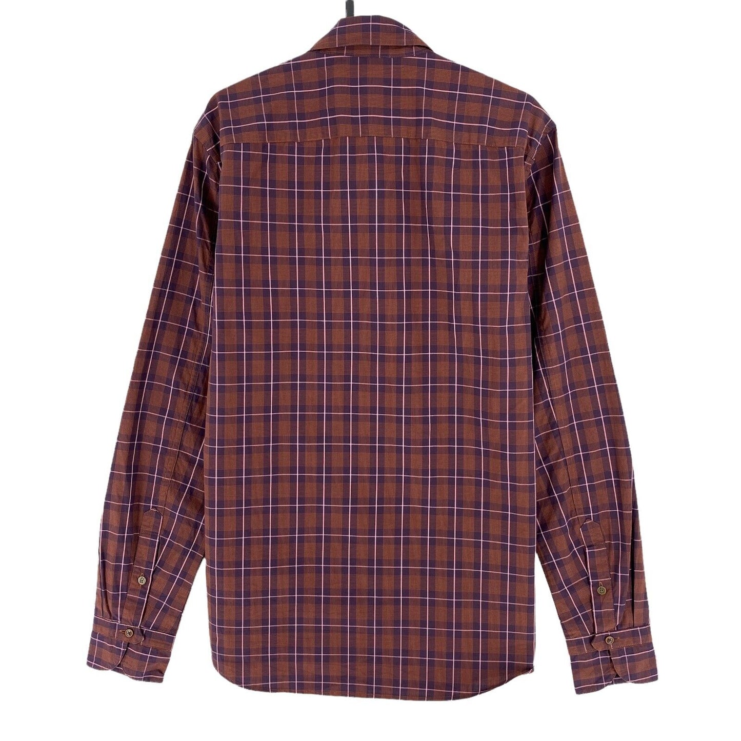 SCOTCH & SODA Brown Check Print Regular Fit Shirt Size M