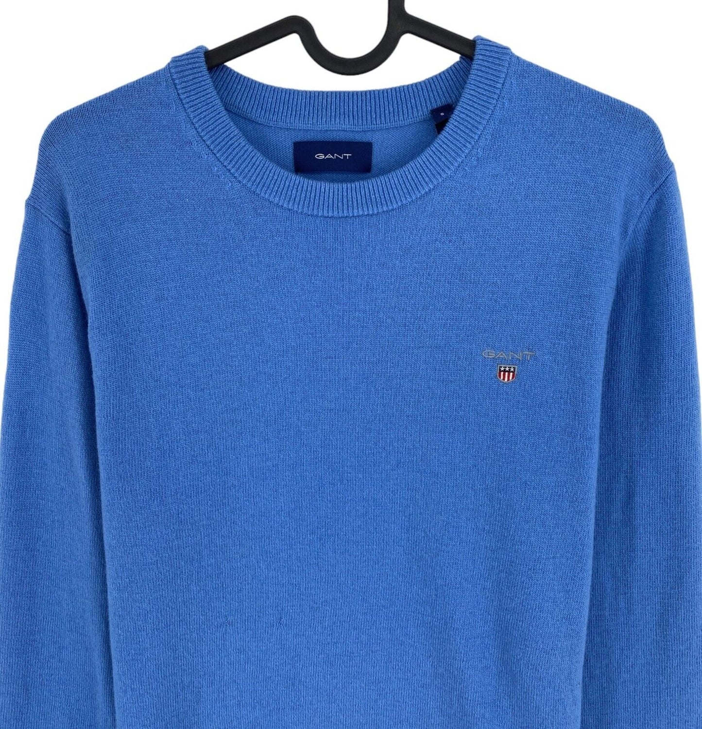 GANT Blue Wool Blend Crew Neck Sweater Jumper Size S