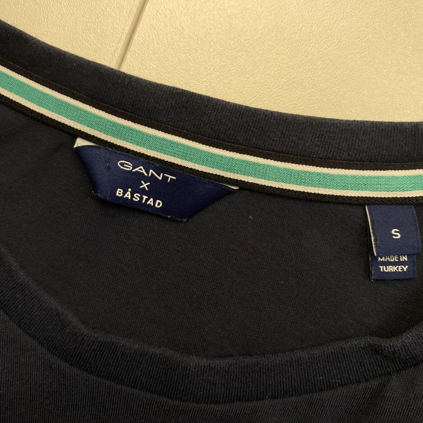 GANT x BASTAD Navy Blue Crew Neck T-Shirt Size S