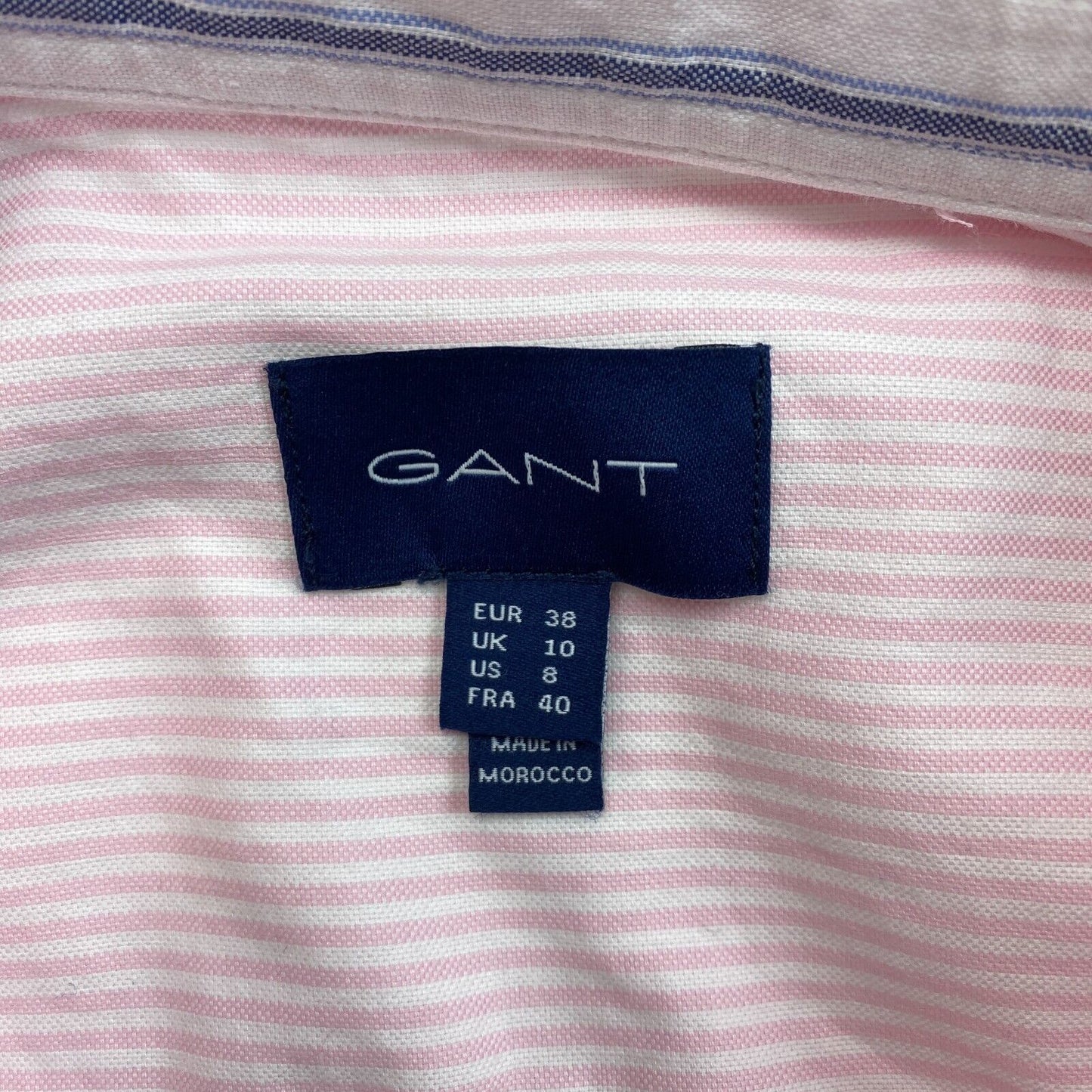 GANT Rosa Stretch Oxford Banker Streifenhemd Größe EU 38 UK 10 US 8