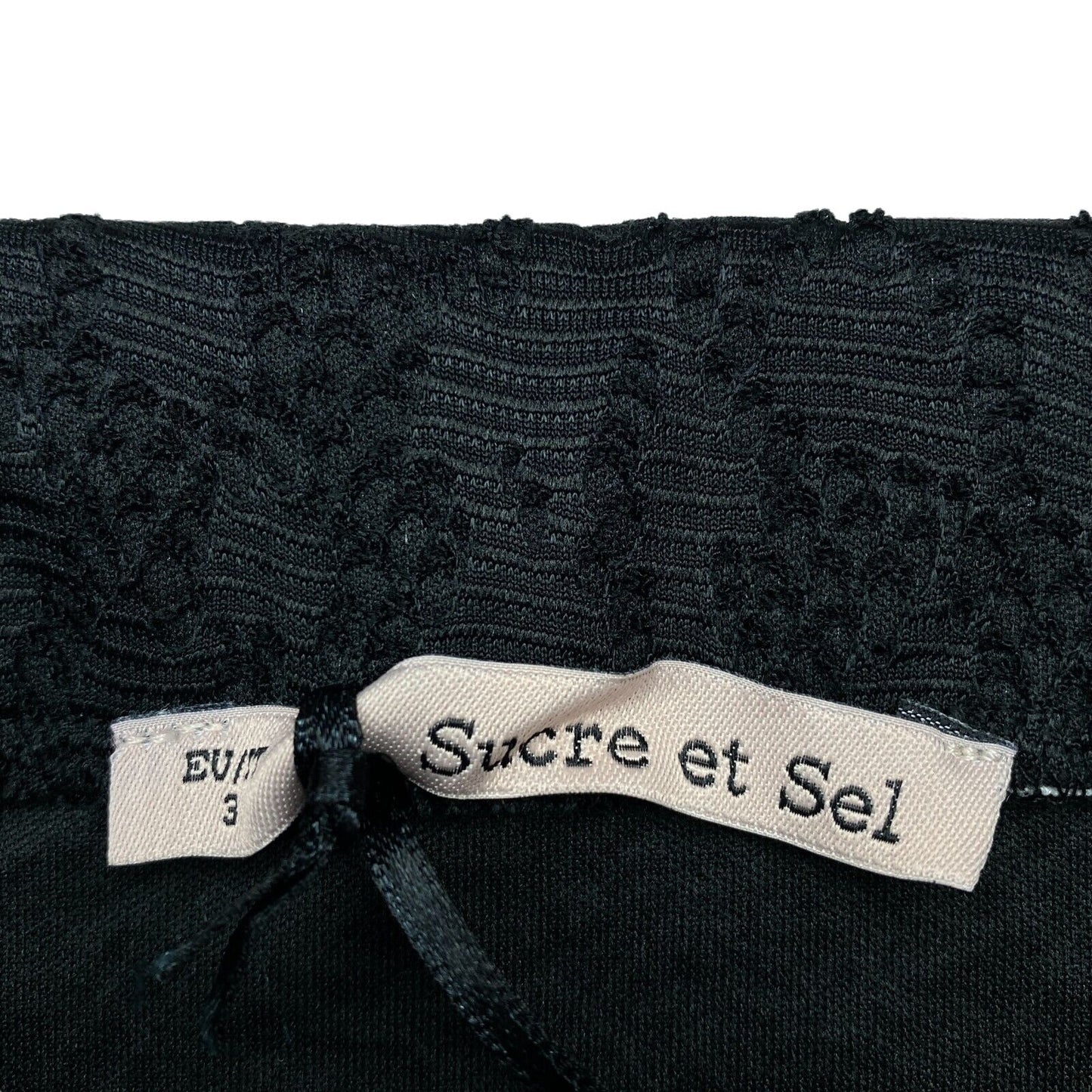 Sucre et Sel Black Lace Straight & Pencil Skirt Size 3 / XXL 2XL