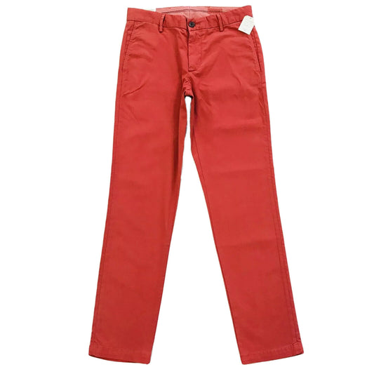 DOCKERS The Clean Khaki Red Extra Slim Fit Flat Front Pants Trousers W29 L32