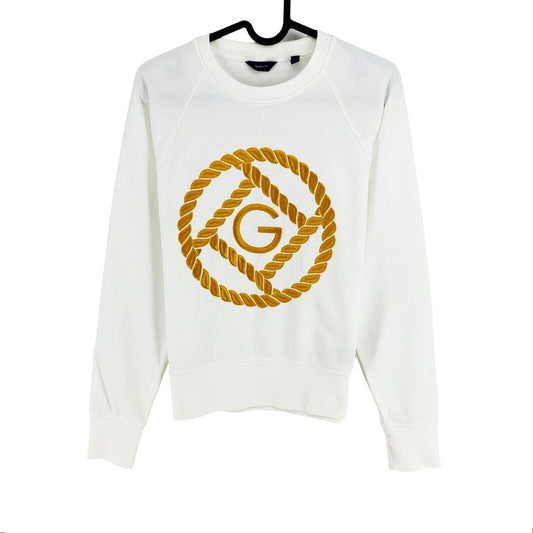 GANT White Rope Icon Crew Neck Sweater Taille XS