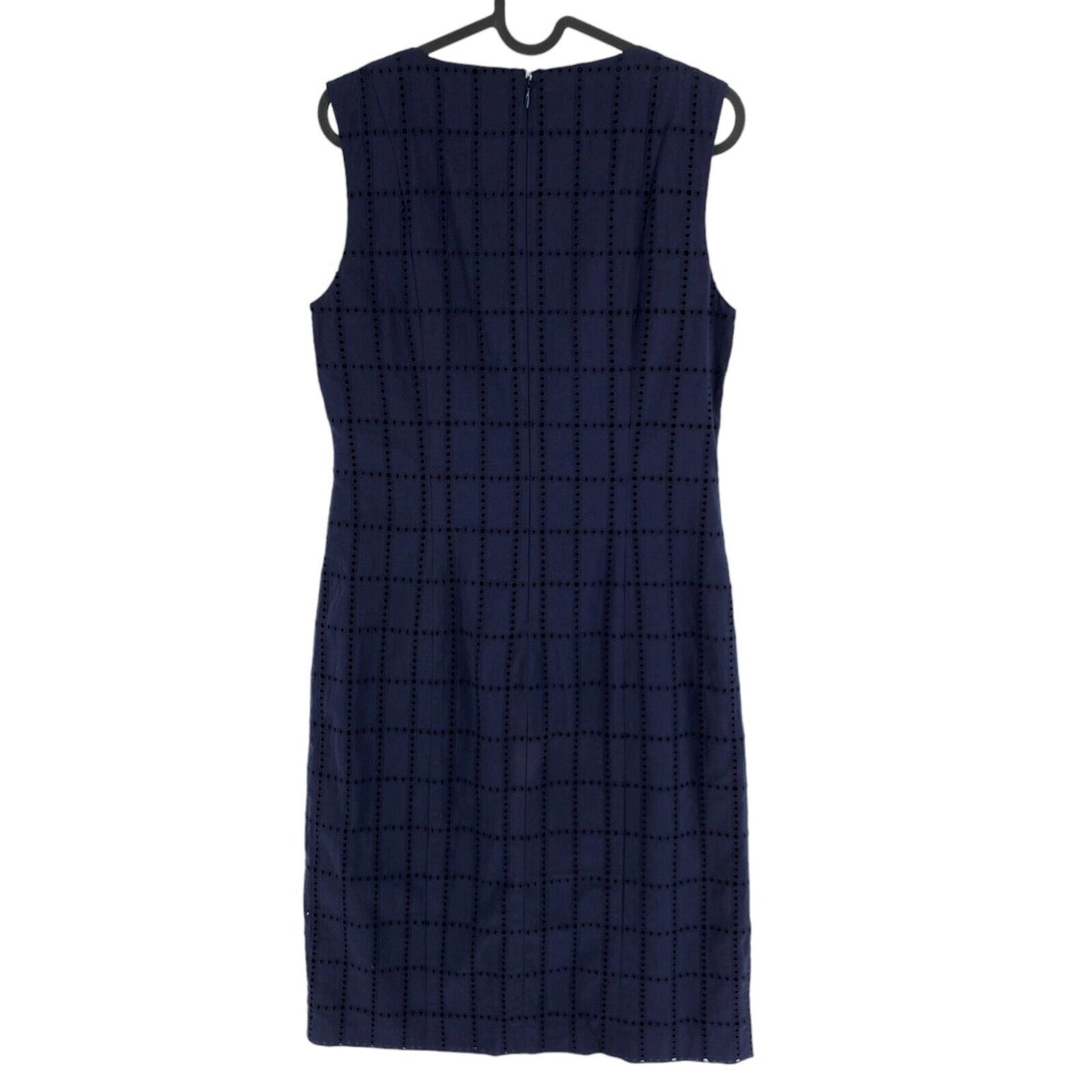 GANT Navy Blue Sleeveless Broderie Anglaise Dress Size EU 36 UK 10 US 6