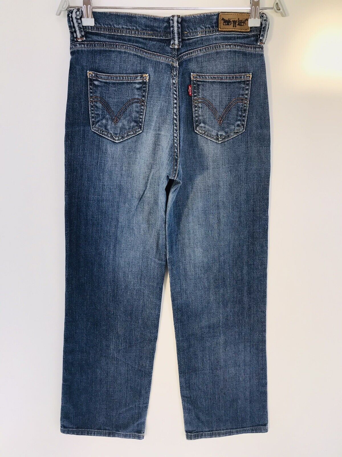 Vintage Levi's Women 535 Dark Blue Regular Straight Fit Jeans Size W30 L32